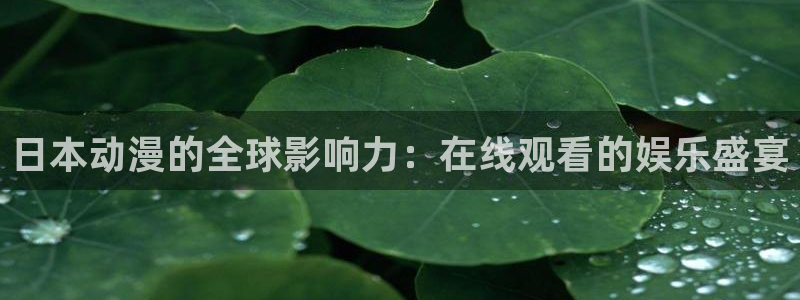 age动漫正版网：日本动漫的全球影响力：在线观看的娱乐盛宴